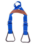 Hilason Saddle Buddy Kids Stirrup  Adjustable Black Nylon with Genuine Cow Leather