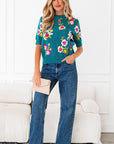Joelle Sleeve Knitted Top