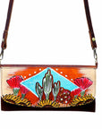 American Darling Wallet Hair on Full Grain Genuine Leather Western Women Bag | Handbag Purse Travel Clutch