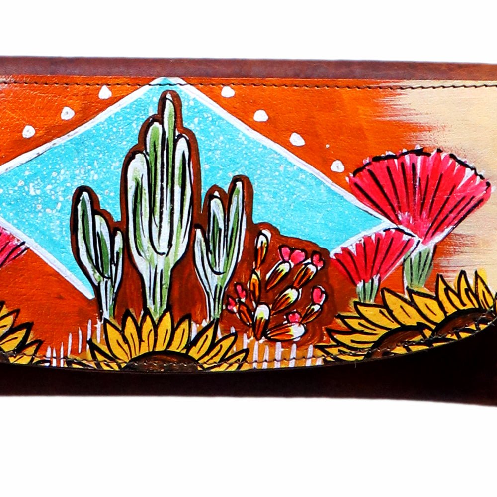 American Darling Wallet Hair on Full Grain Genuine Leather Western Women Bag | Handbag Purse Travel Clutch