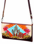 American Darling Wallet Hair on Full Grain Genuine Leather Western Women Bag | Handbag Purse Travel Clutch