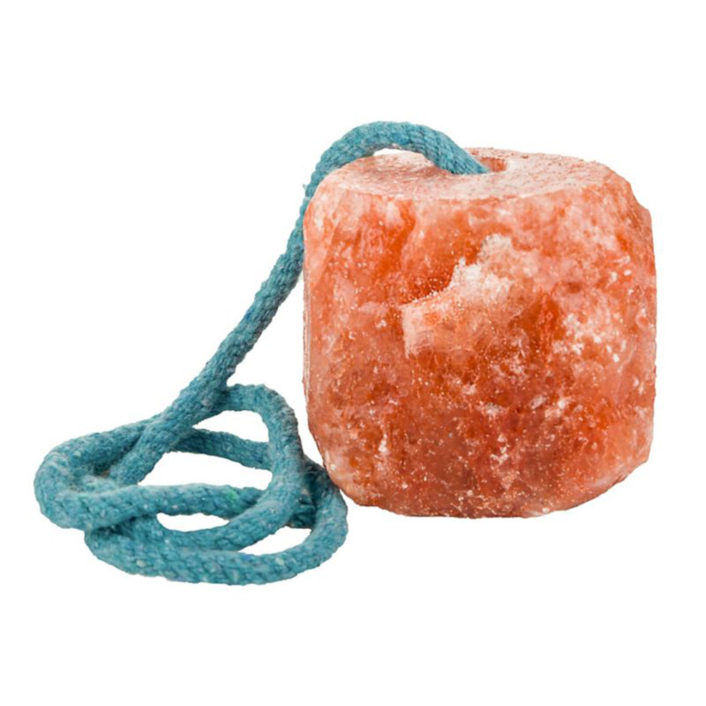 All-Natural Himalayan Rock Salt Lick with Rope 1.1 lb – Pure Mineral Salt for Horses Livestock &amp; Pets