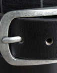 HILASON Western Genuine Leather Belt for Handmade Unisex Full Grain Heavy Duty Belt Black