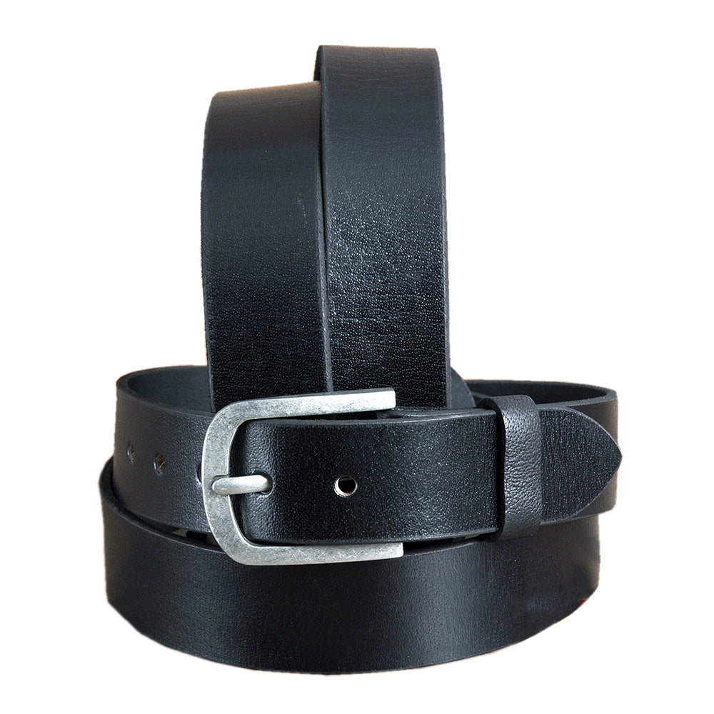 HILASON Western Genuine Leather Belt for Handmade Unisex Full Grain Heavy Duty Belt Black