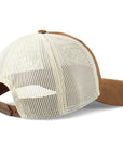 Ariat Ladies' Floral Logo Trucker Baseball Cap Hat – Brown/Tan