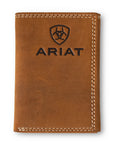 Ariat Men's Trifold Wallet with Embossed Shield Logo