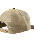 ARIAT Snapback Cap Brown Front with Tan Mesh Back Adjustable One Size