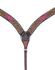 Hilason Genuine Western American Leather Horse Breast Collar Brown