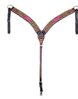 Hilason Genuine Western American Leather Horse Breast Collar Brown