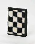 American Darling Genuine Cowhide Leather Wallet for Men – Black & White Patchwork Hair-On Bifold Wallet