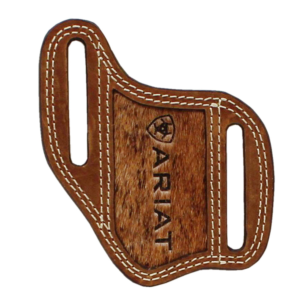 ARIAT Leather Knife Sheath – Embossed Floral Design, Brown Western Style