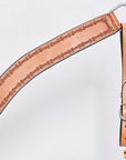 HILASON Western Horse Headstall Breast Collar Set Tack Genuine American Leather Barb Wire Tan