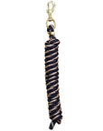 Black Brown Tan Weaver Tack Horse Poly Lead Rope W/ Solid Brass 225 Snap