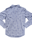 Long Sleeve Western Shirt With Hawaiian Islands Map Print For Travel Enthusiasts