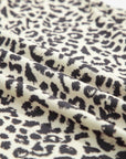 Leopard Contrast V-Neck Short Sleeve Top