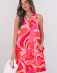 Bridget Abstract Floral Mini Dress
