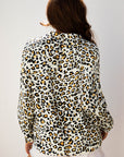 Laurel Leopard V Neck Blouse