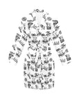 Baha Ranch Cowboy Print Western Satin Robe