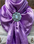 35X35" Solid Lavender Wild Rag / Scarf WRS13 - Western Concho Wild Rag Slides - Assorted