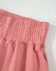 Solid Cropped Tee & Ruffle High Waist Skort Set