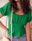 Tessa Short Sleeve Peplum Top