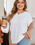 Romy Color Block Knit PLUS Top
