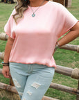 Nyomi Short Batwing Sleeve PLUS Top