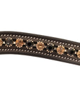 ExionPro Large Dual Coloured Glittering Black, Golden Crystal Browband