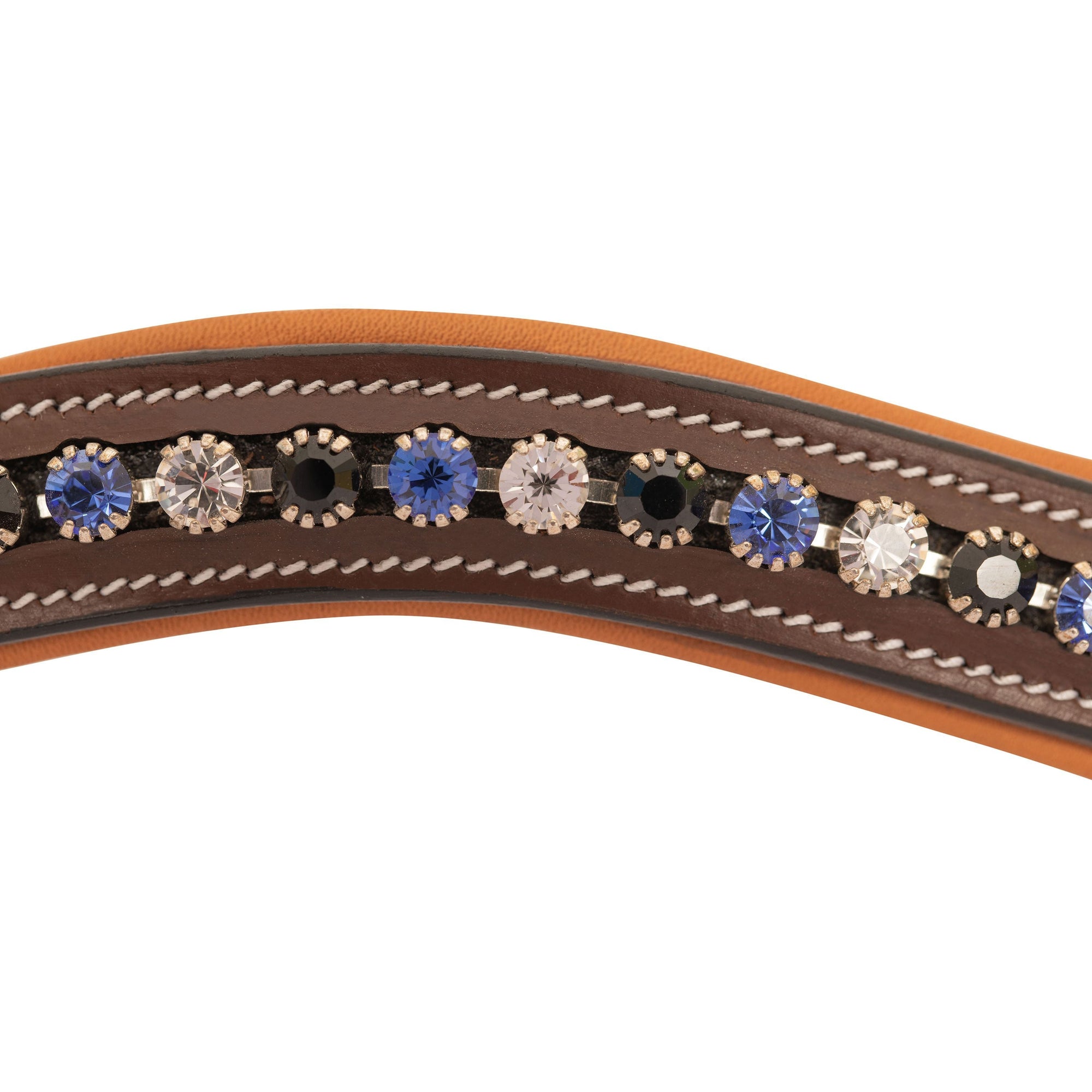 ExionPro Elegant, Attractive Blue, Black &amp; Alternative Clear Crystal Browband