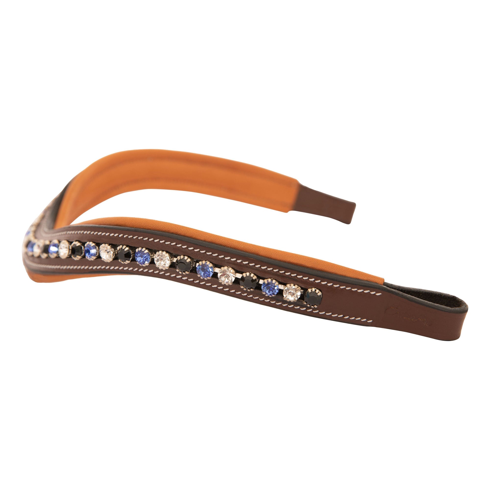 ExionPro Elegant, Attractive Blue, Black &amp; Alternative Clear Crystal Browband