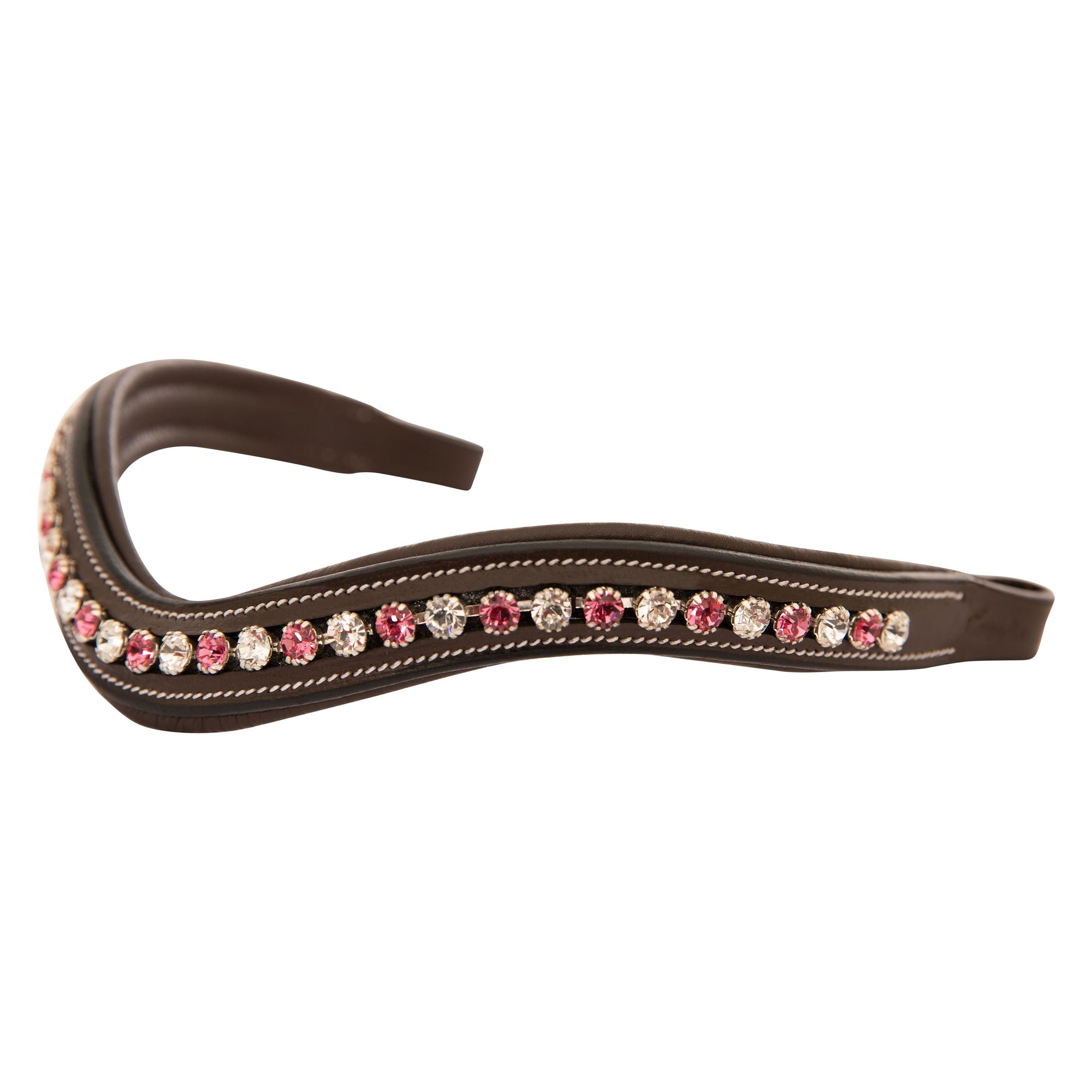 ExionPro Designer White &amp; Pink linked Crystal Browband