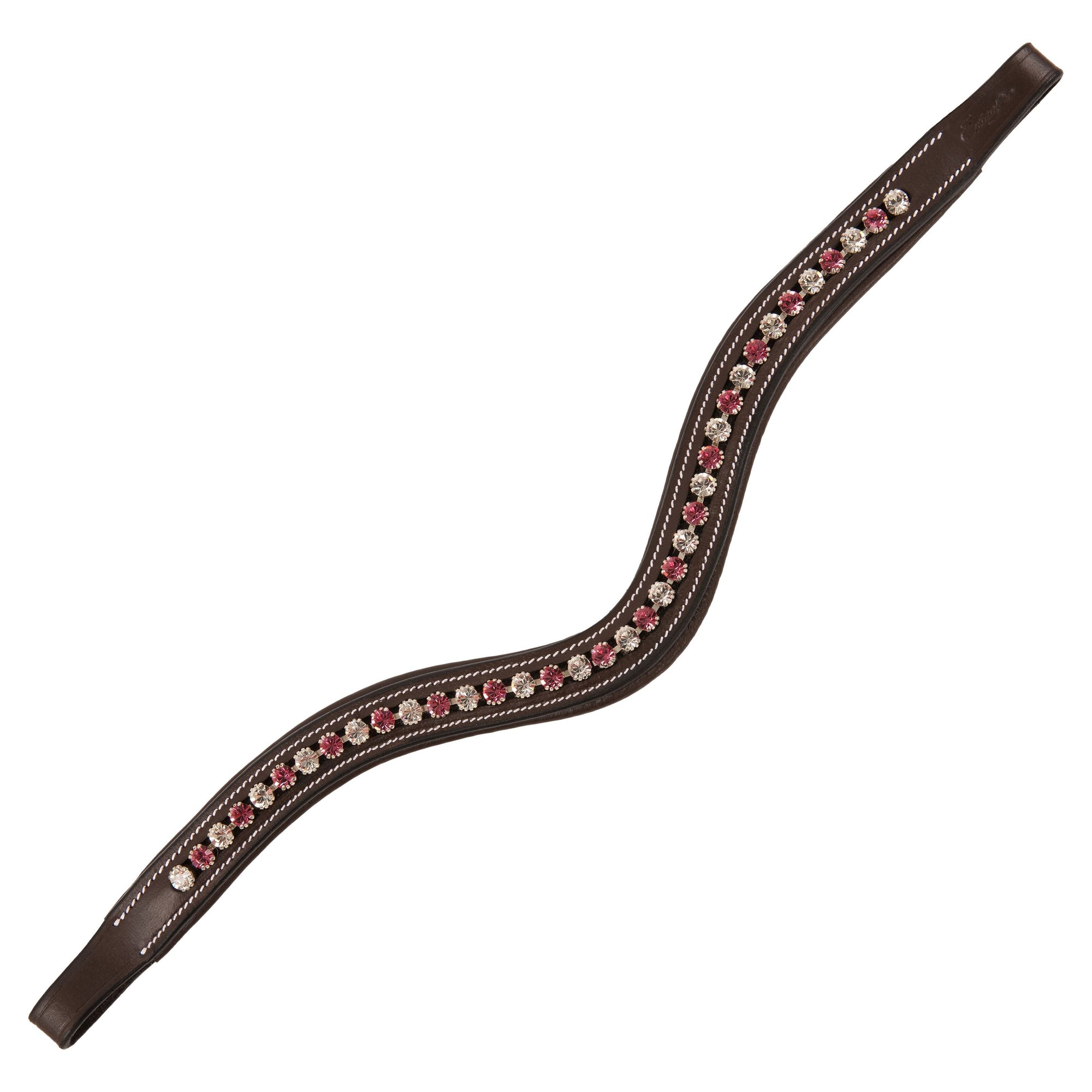 ExionPro Designer White &amp; Pink linked Crystal Browband