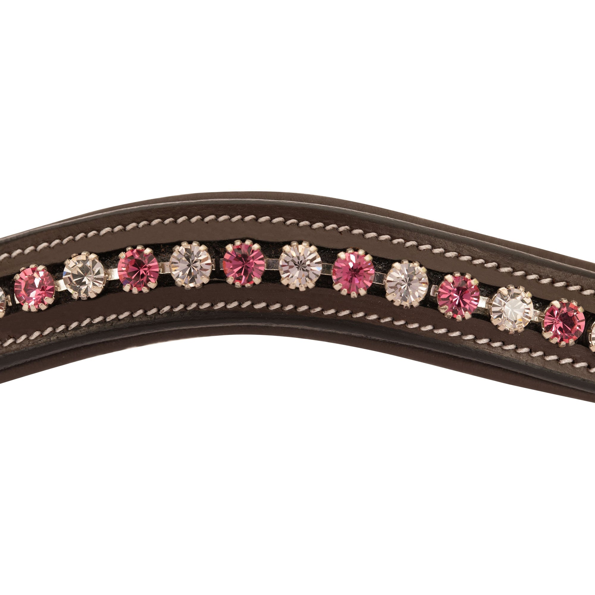 ExionPro Designer White &amp; Pink linked Crystal Browband