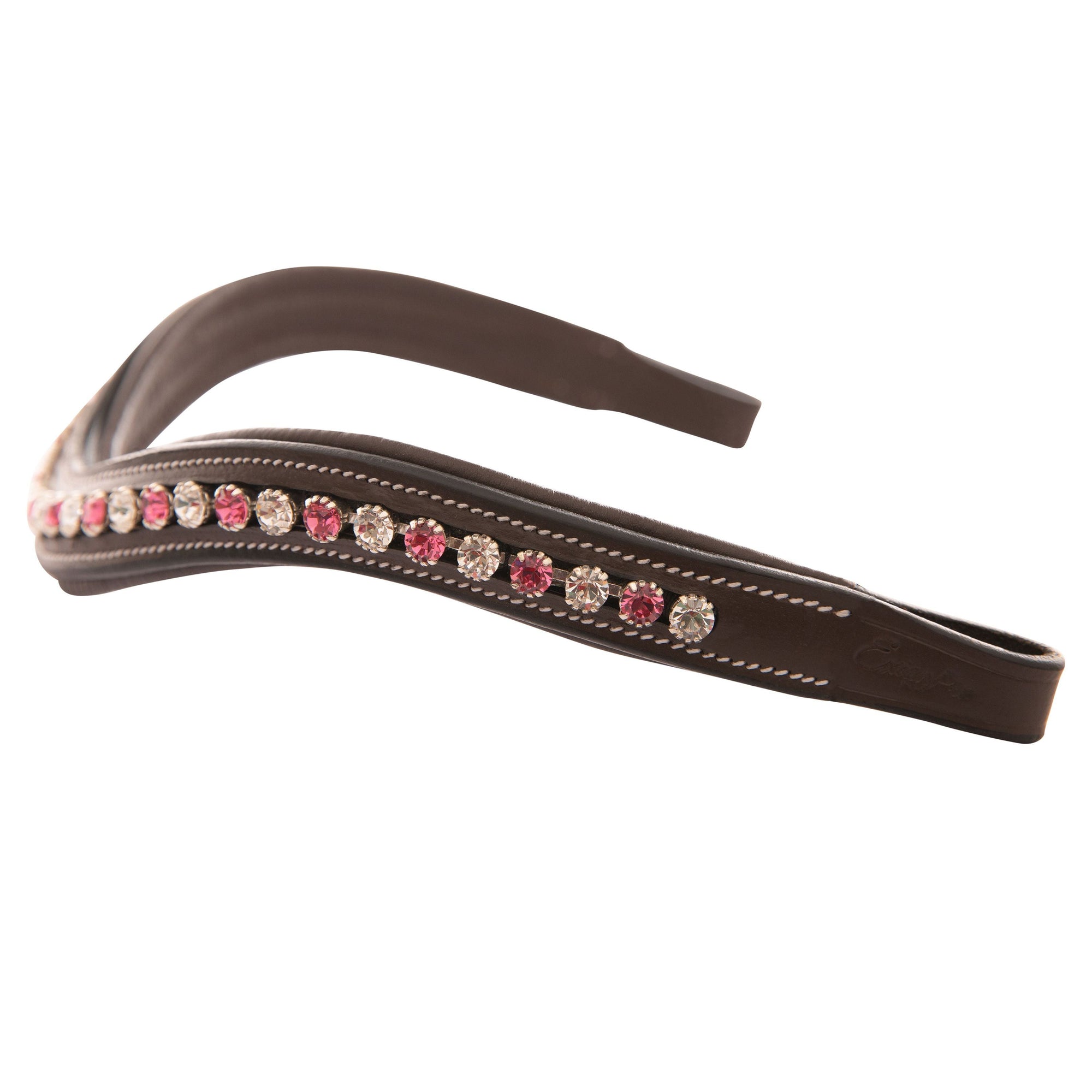 ExionPro Designer White &amp; Pink linked Crystal Browband