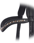 ExionPro Elegant Soft Padded Light Peach, Clear Crystal Browband