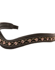 ExionPro Elegant Soft Padded Jet, Light Amethyst Colored Crystal Browband