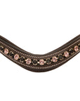 ExionPro Elegant Soft Padded Jet, Light Amethyst Colored Crystal Browband