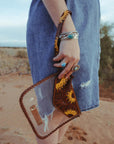 The Sunflower Fields Clear Bag, a Haute Southern Hyde by Beth Marie Exclusive