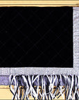 Hilason Western Show Barrel Racing Rodeo Saddle Blanket Pad Black