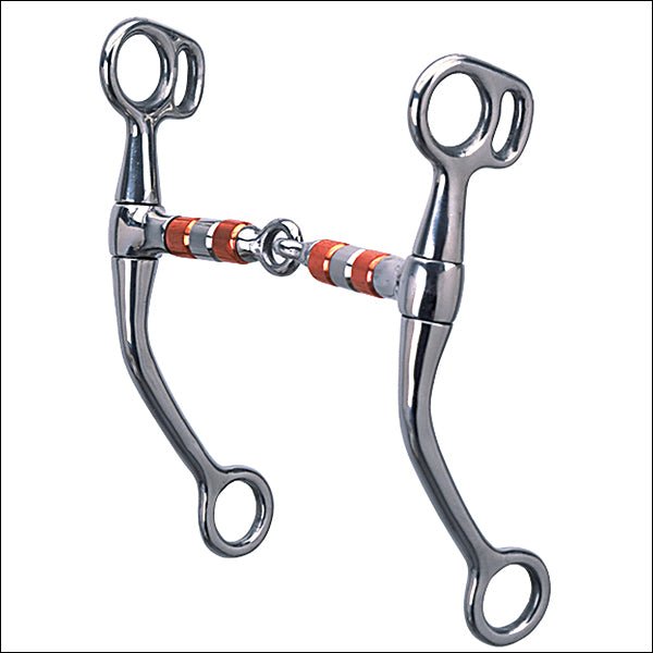 Weaver Leather Tom Thumb Snaffle H. Bit 5 Inch Roller Mouth Stainless