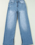 Dream Slit Leg Straight Jeans
