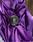 35X35" Solid Purple Wild Rag / Scarf WRS1 - Western Concho Wild Rag Slides - Assorted