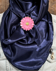 35X35" Solid Dark Blue Wild Rag / Scarf WRS9 - Western Concho Wild Rag Slides - Assorted