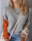 Alejandra Sleeve Ribbed Trim Sweater