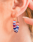 Eden Beaded Large Hoop Earrings