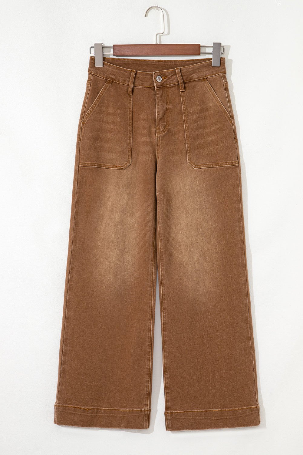 Courtney Cropped High Rise Wide Leg Jeans