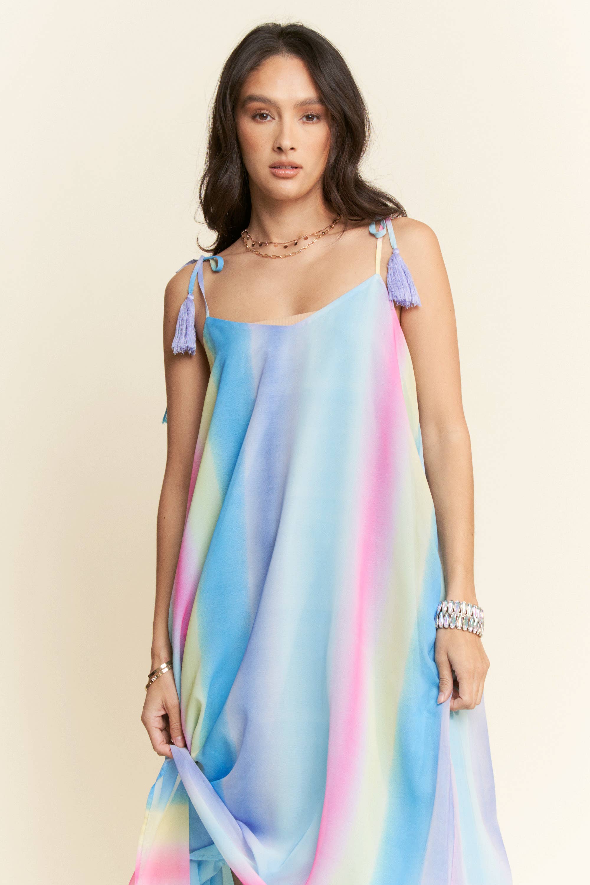 Ombré Rainbow Maxi with Tassles