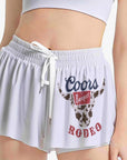 Cow print banquet flowy shorts with pockets