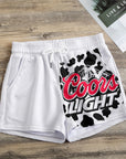 Cow print cool light print Women's Casual Shorts