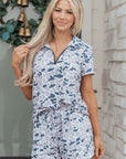 Reyna Polo Collar Lounge Set
